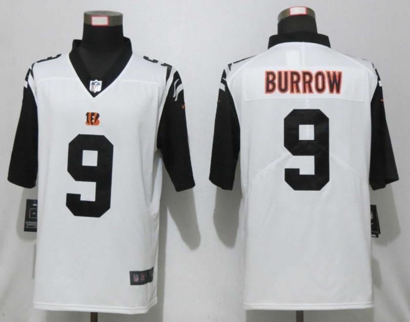 Nike Cincinnati Bengals 9 Burrow White 2nd Alternate Vapor Untouchable Limited Jersey,We sell and wholesale Nike Cincinnati Bengals 9 Burrow White 2nd Alternate Vapor Untouchable Limited Jersey on line form chian!